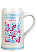 Offizieller Oktoberfestkrug 2019 ohne Deckel